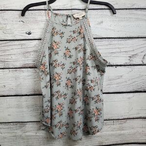 SWEET WANDERER LARGE Mint Green Floral Top